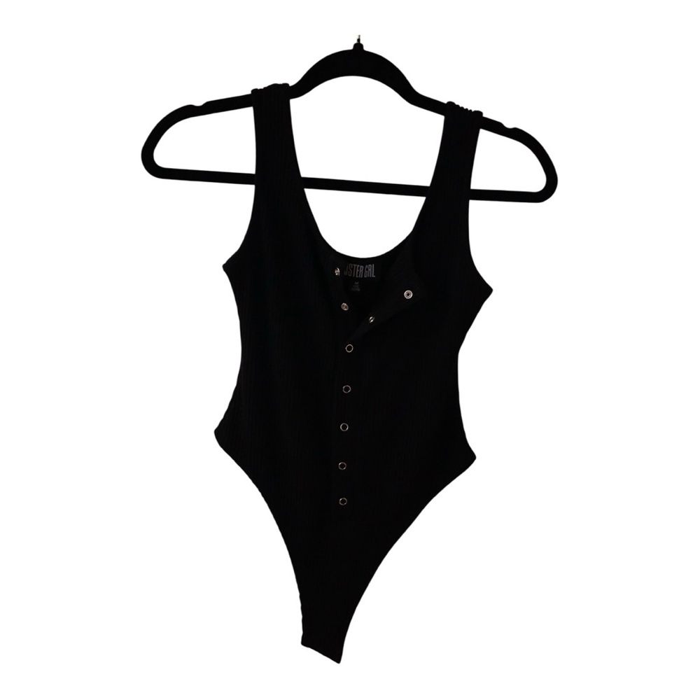 Poster Grl Ribbed Snap Front Bodysuit
